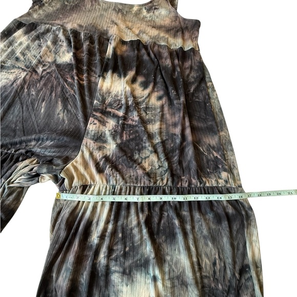 Black Pull On Oversized Jumper Palazzo One Piece Tie Dye Boho Hippie Slouchy 3X - Picture 11 of 16